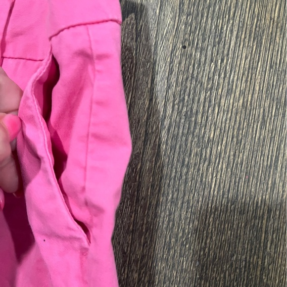 Nautica Shorts Chino Bermuda Flat Front Mid Rise Cotton Stretch Pink Size 4 - Picture 5 of 7